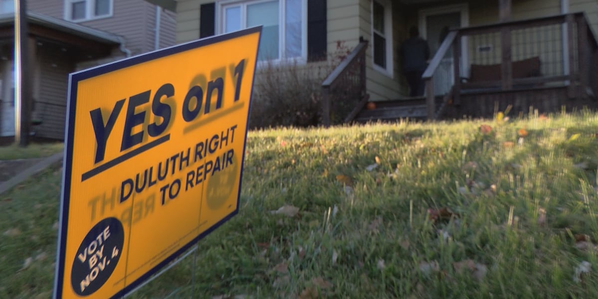 Duluth voters to decide on Right to Repair ordinance for renters
