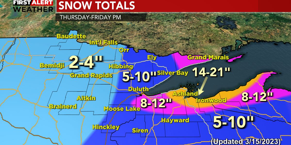 Expecting Snow First Alert: Minor changes to forecast, still expecting heavy snow