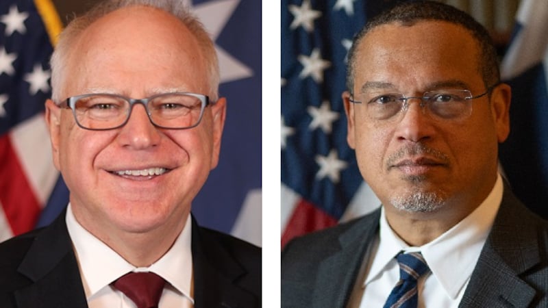 Minnesota Gov. Tim Walz and Attorney General Keith Ellison