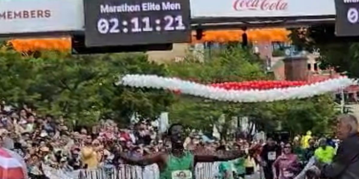 Victory: Amanuel Mesel wins Grandma’s Marathon Men’s race