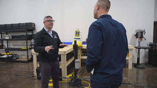 The buoys are being placed all over Lake Superior to collect data.