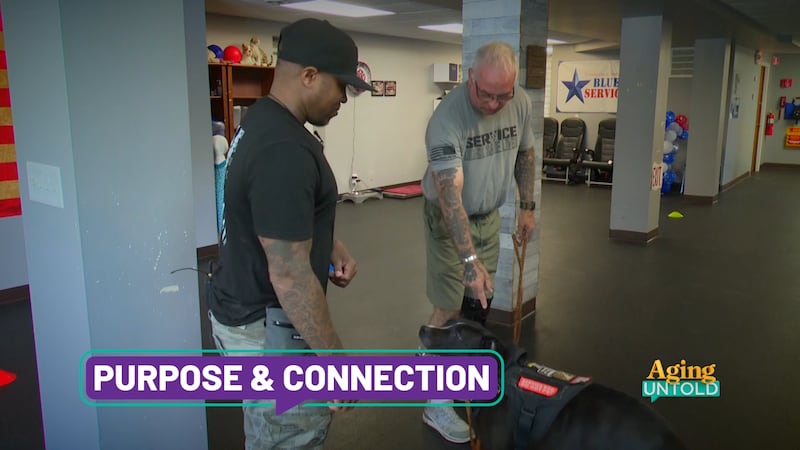 A nonprofit raises funds for Blue Star Service Dogs.