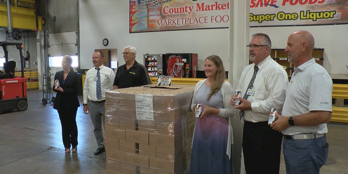 Second Harvest Northland receives 3K+ units of shelf-stable milk through Super One, Kemp's partnership