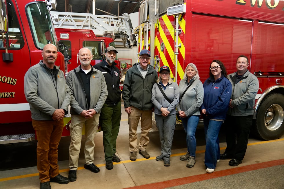 Walz Tours Two Harbors Wildfire