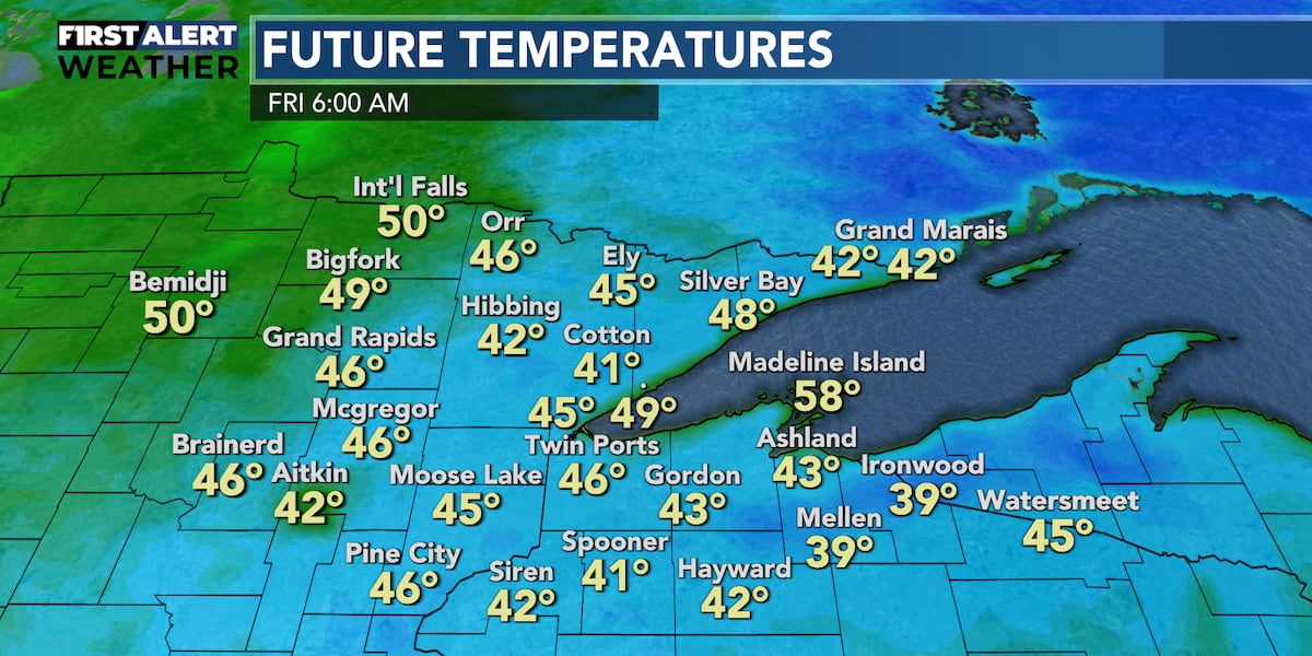 How Cold Tomorrow Cool today with clouds and a cold morning tomorrow before temperatures ...