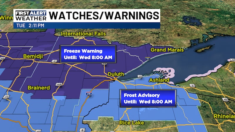 And Frost Advisories Tonight