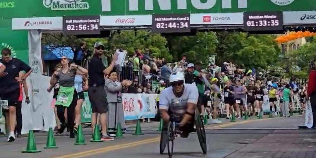 Luis Sanclemente wins Grandma’s Marathon Men’s Wheelchair race