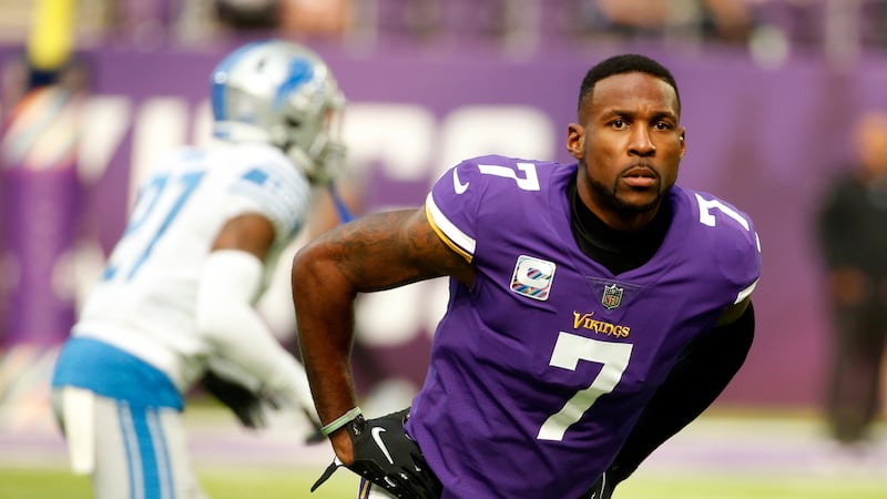 FILE - In this Sunday, Oct. 10, 2021, file photo, Minnesota Vikings cornerback Patrick...