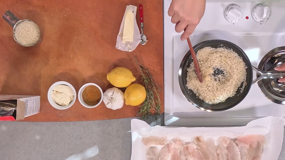 Cooking with Laura Lee: Oven-baked Cajun fish with lemon risotto