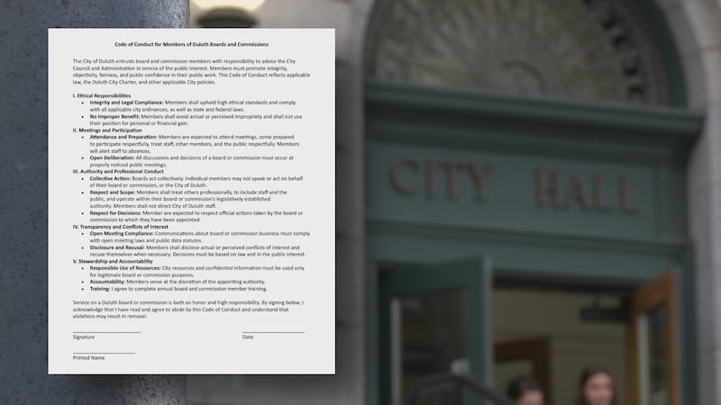 Code of conduct raises questions.